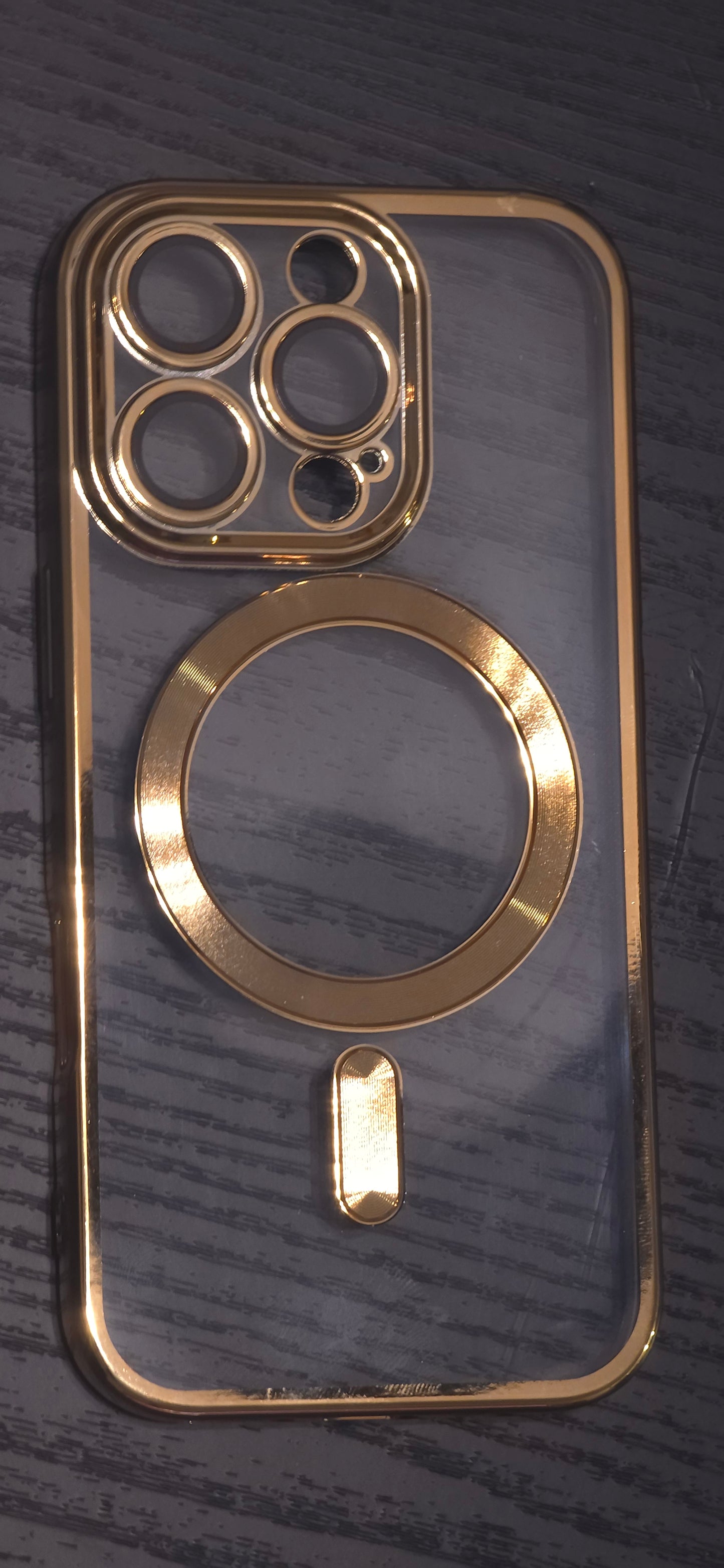 Luxury Transparent magnetic Wireless Iphone case