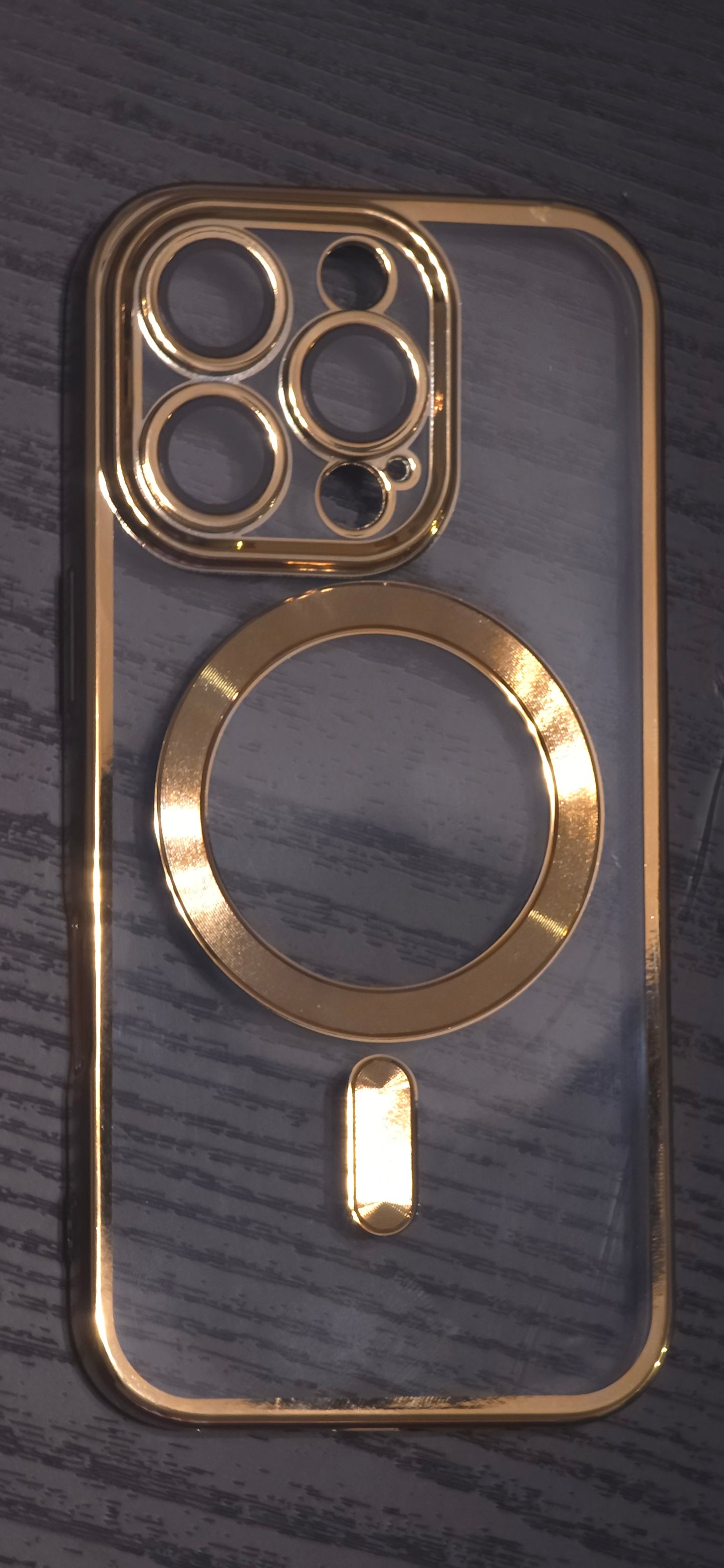 Luxury Transparent magnetic Wireless Iphone case